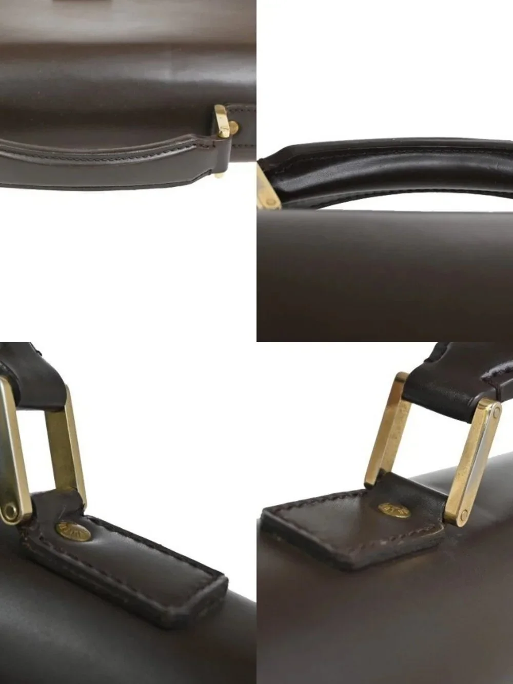 LOUIS VUITTON Altona GM Business Hand Bag Damier Ebene Leather